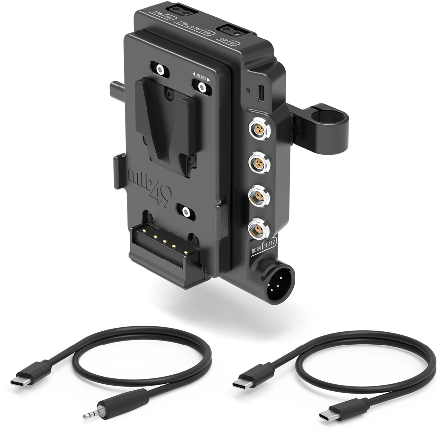 MID49 Power Distribution Box DB-15 (Sony FX5, V-Mount, Cage Mounted)