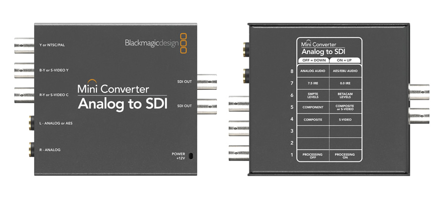blackmagic mini converter analog to sdi