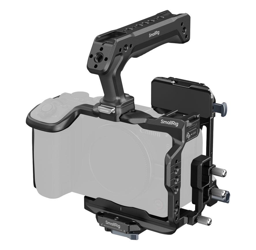 smallRig 6381 HawkLock Quick Release Cage Kit + V-Mount Battery Plate (Canon EOS R6 V)