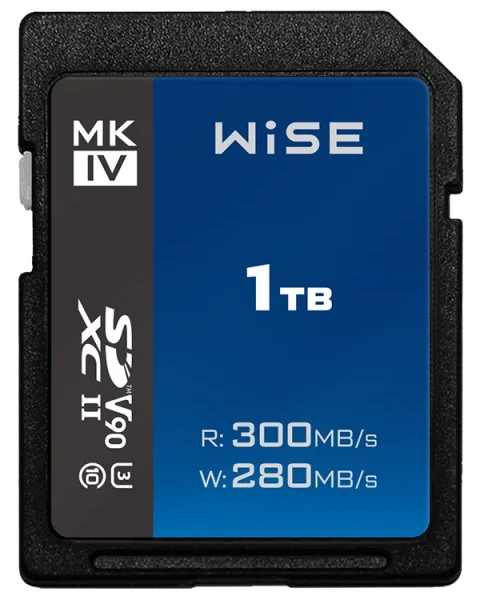 Wise 1TB SDXC UHS-II V90 MKIV