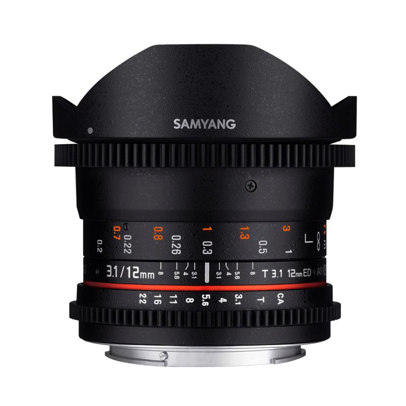 samyang optics 12mm t3.1 vdslr fisheye