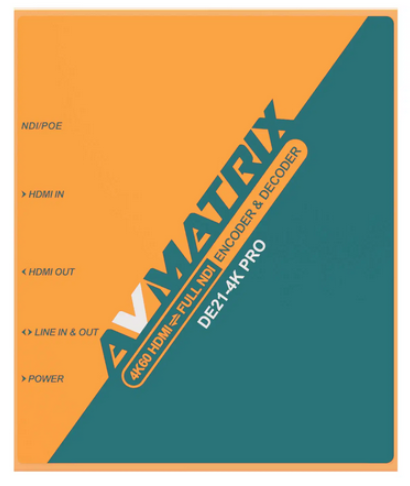 AVMatrix DE21‑4K PRO 4K HDMI-NDI encoder / decoder