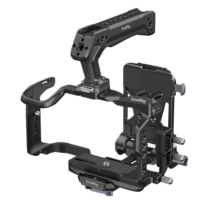 smallRig 6381 HawkLock Quick Release Cage Kit + V-Mount Battery Plate (Canon EOS R6 V)