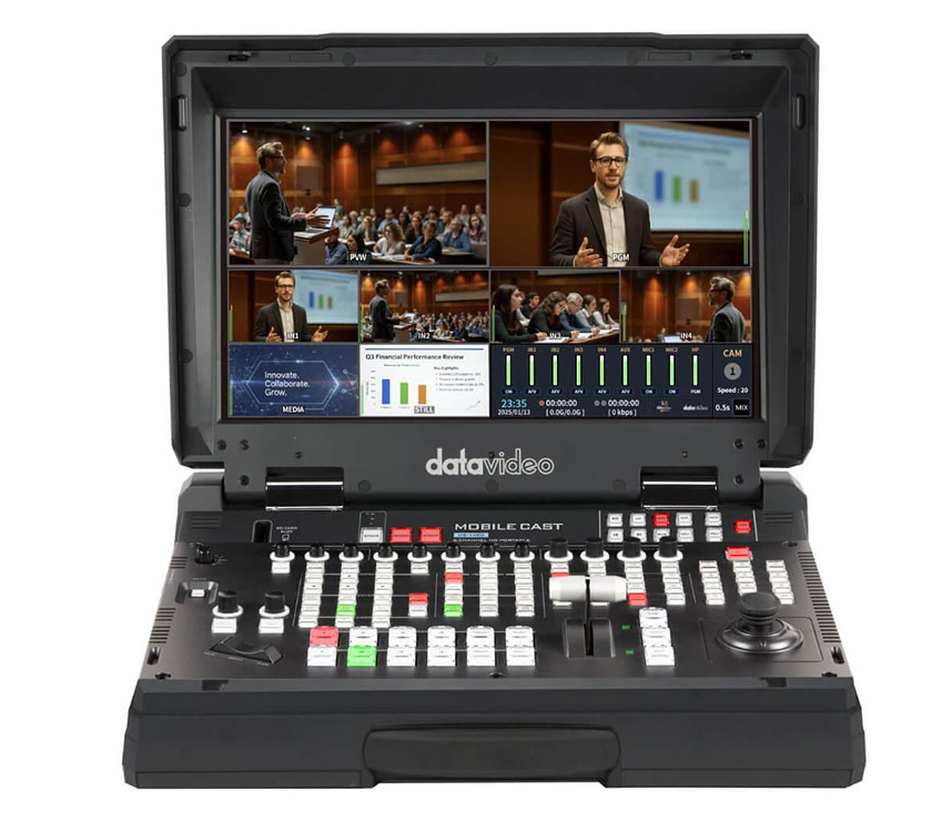 DataVideo HS-1400 5-Channel HD Portable Video Streaming Studio