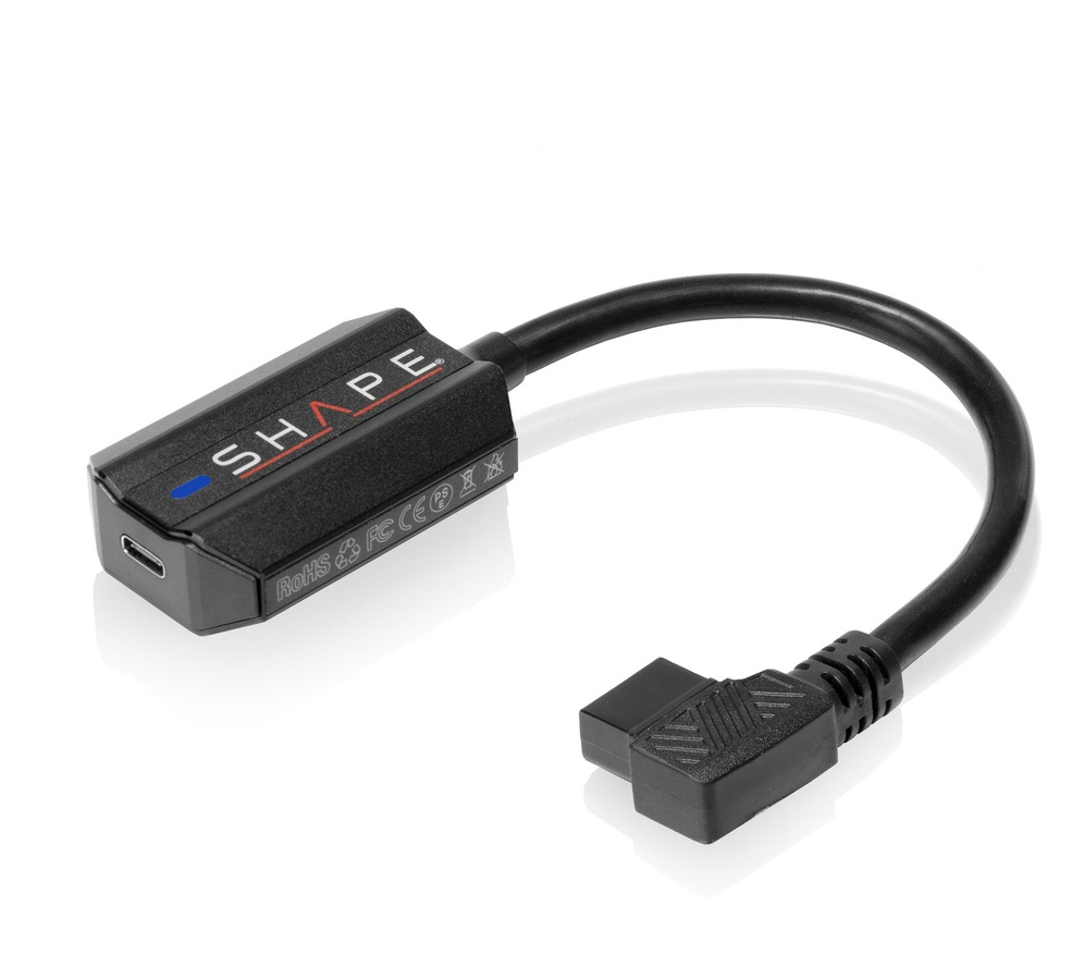 SHAPE 100W D-TAP TO USB-C BI-DIRECTIONAL CHARGING ADAPTER SHAPE 100W D-TAP TO USB-C BI-DIRECTIONAL CHARGING ADAPTER