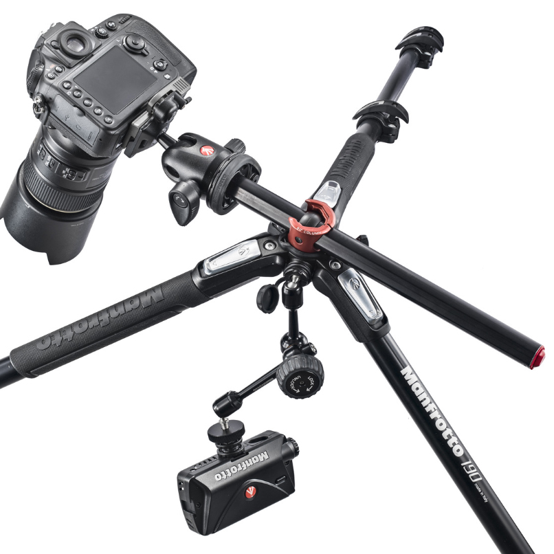 Manfrotto MT190XPRO4 190 aluminium 4-section tripod