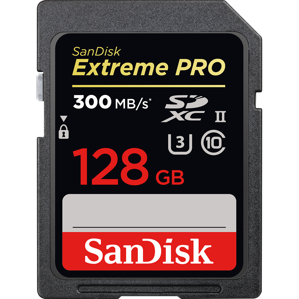 Extreme Pro UHS II SDXC 128GB 300 MB/s