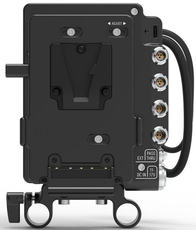 MID49 Power Distribution Box DB-1 (RED Komodo-X / V-Raptor, V-Mount) Rod Mounted