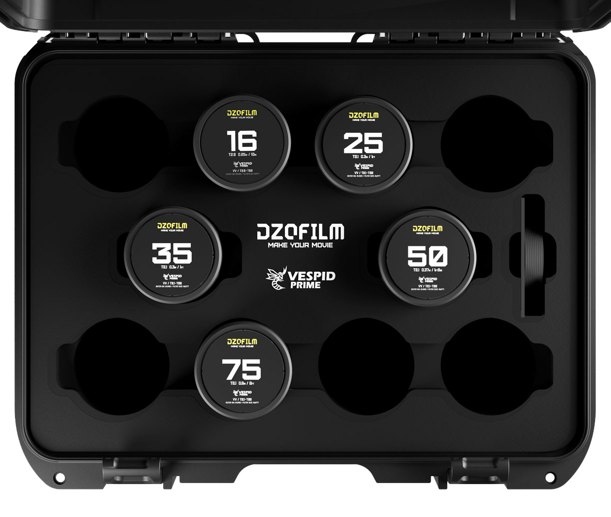 DZOFILM Vespid Prime 5-Lens Kit (16/25/35/50/75) PL+EF