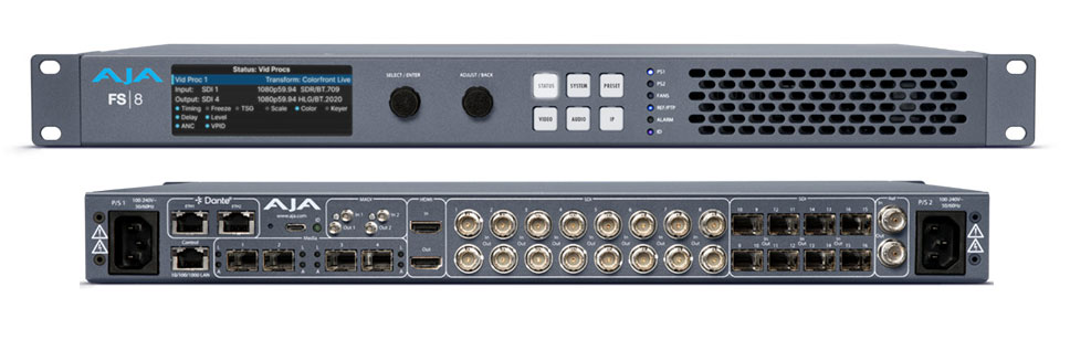 AJA FS8 Hybrid SDI/IP Media Processor