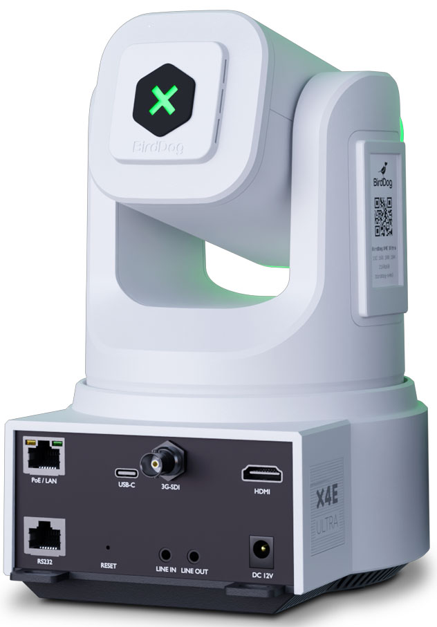 BirdDog X4E Ultra White PTZ Camera (AI Tracking)