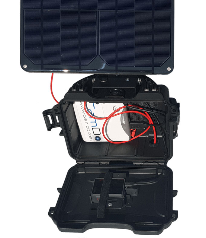 GoPro HERO3 solar power enclosure