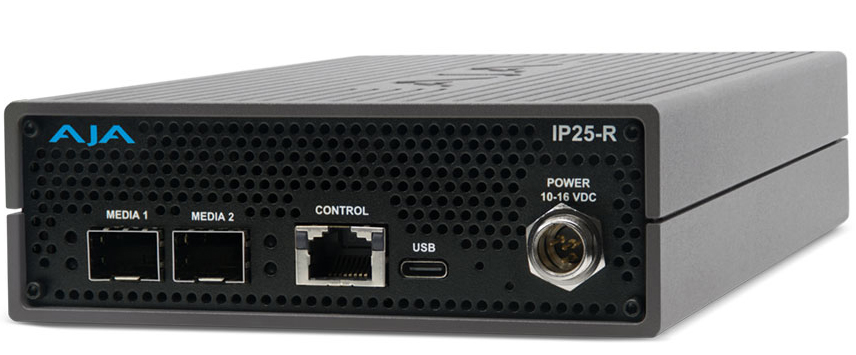 AJA IP25-R 4K SMPTE ST 2110 to 12G-SDI/HDMI Converter