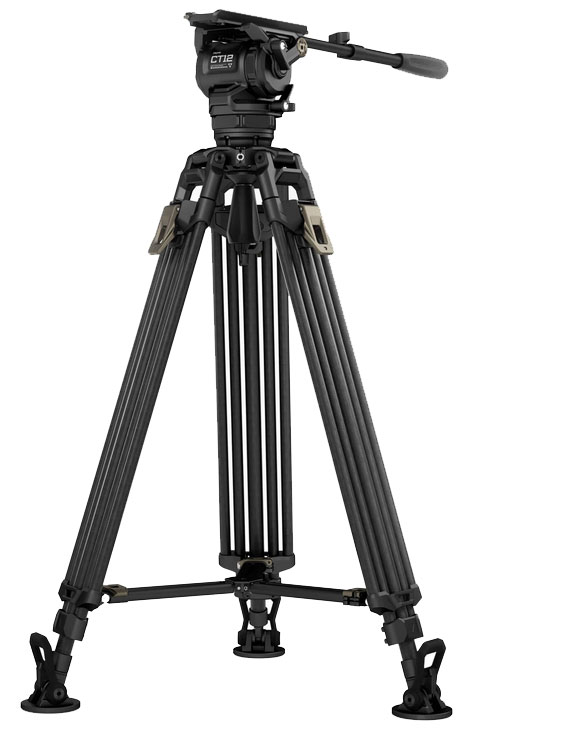 TILTA 75mm Cine Fluid Head + 2-Stage Carbon Fiber Tripod (12KG)