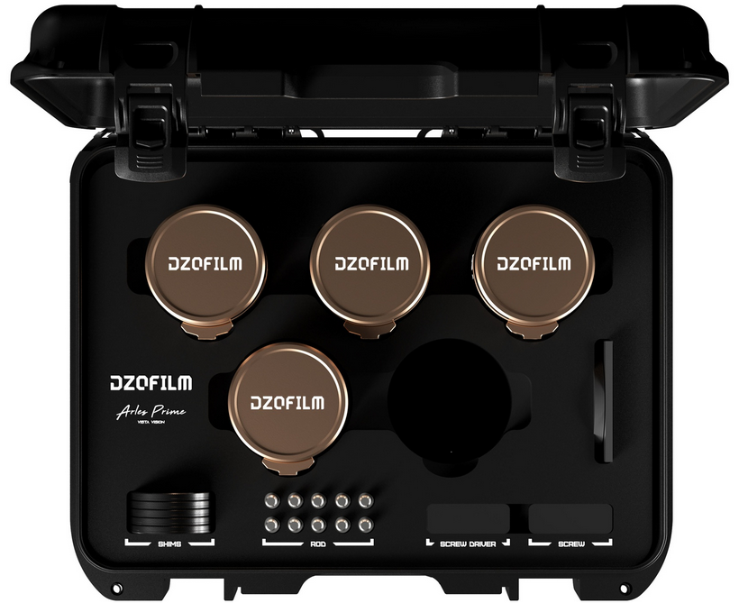 DZOFILM Arles Lustre 25/35/50/75mm T1.6 Cine Lens Kit