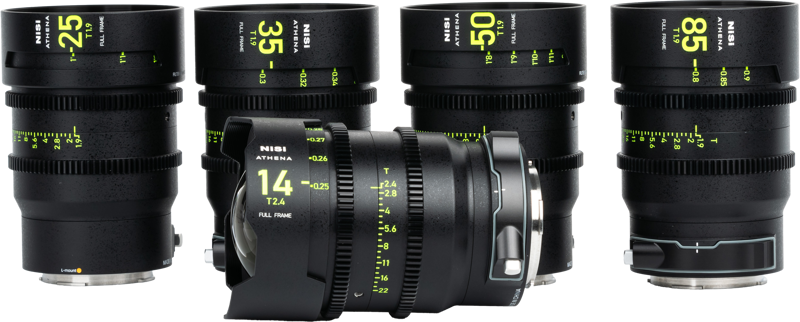 NiSi Athena Prime Lens Set (14 / 25 / 35 / 50 / 85 mm) L-Mount