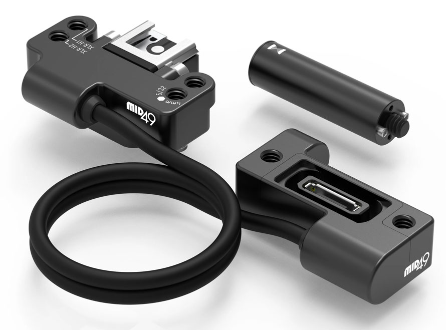 MID49 Sony FX5 EVF Cable Handle Riser