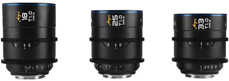 Laowa  Argus S35 Cine 3-Lens Bundle (18mm,25mm,33mm) Canon RF