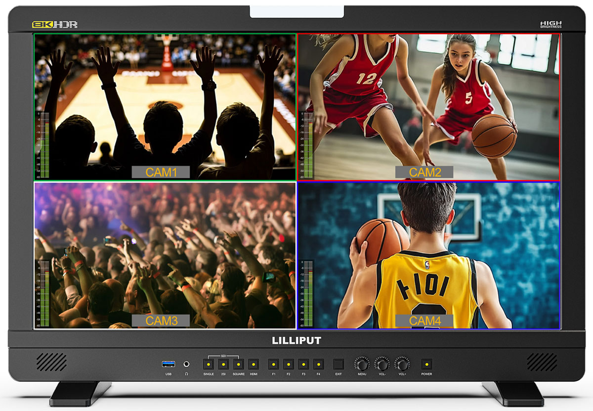 Lilliput UQ23 23.8" 4K Production Monitor (1200 Nits Brightness)