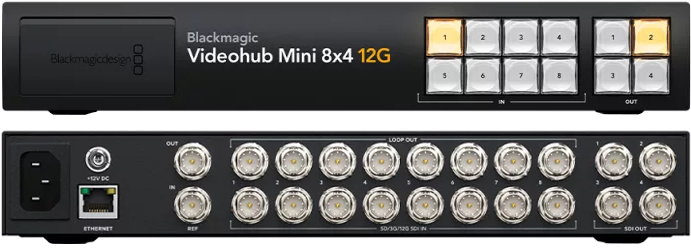 Blackmagic Videohub Mini 8x4 12G