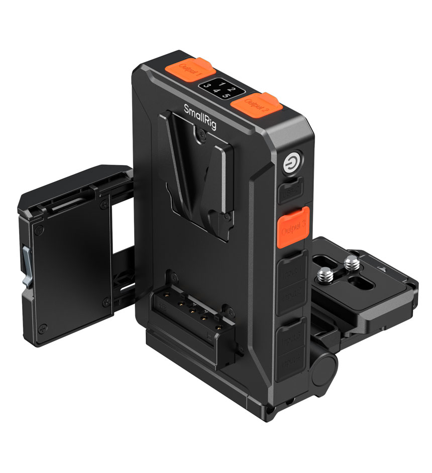 smallRig 5899 Intelligent V-Mount Battery Adapter Plate Compatible with Arca-Swiss