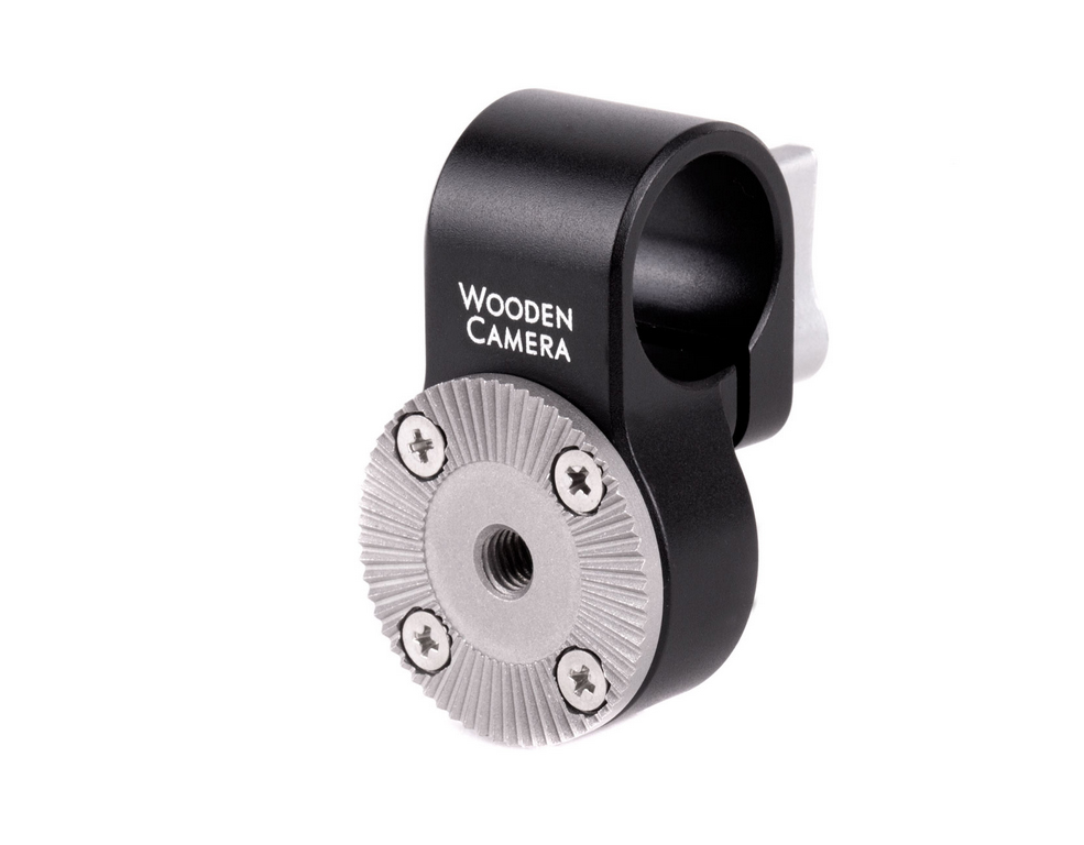 Wooden-Camera-19mm-Rod-Clamp-to-ARRI-Rosette Wooden Camera 19mm Rod Clamp to ARRI Rosette