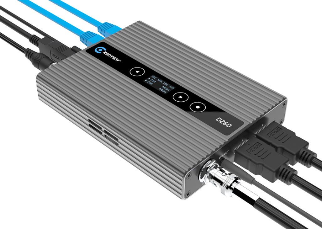 Kiloview D260 4-Channel HD H.265 HDMI / SDI Decoder