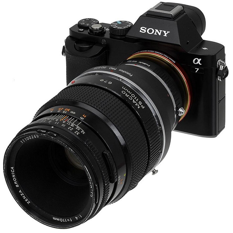 Fotodiox Pro Lens Mount Adapter Bronica SQ to Sony Alpha EMount
